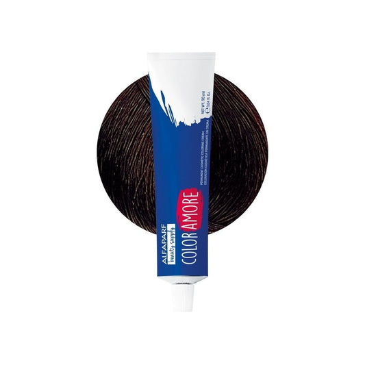 ALFAPARF MILANO Color Amore Permanent Hair Color Cream 90ml, Professional Hair Dye, Low Ammonia Formula, Long Lasting Color, Gray Coverage, Shade 7.32 Medium Golden Violet Blonde
