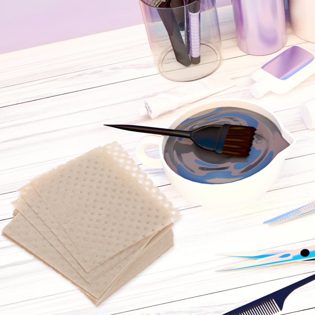 Hair Perm Paper - 200 Pcs Disposable End Papers for Salon & Home Use | Strong Water Absorption 4.33x2.36 In