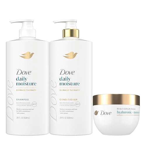 Dove Conditioner Daily Moisture for Dry Hair with Bio-Protein Care Technology and Hyaluronic Serum 28 Fl Oz