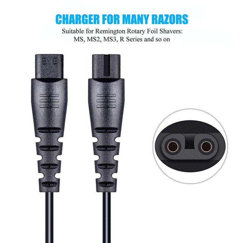 SoulBay 12V PA-1204N Charger Replacement for Remington Shaver F5-5800 F7800 F5800 F5790 F4790 R5150 R6130 R-6150 MS2-390 MS3-2700 MS680 R9100 Electric Razor Trimmer PA1204N Power Cord