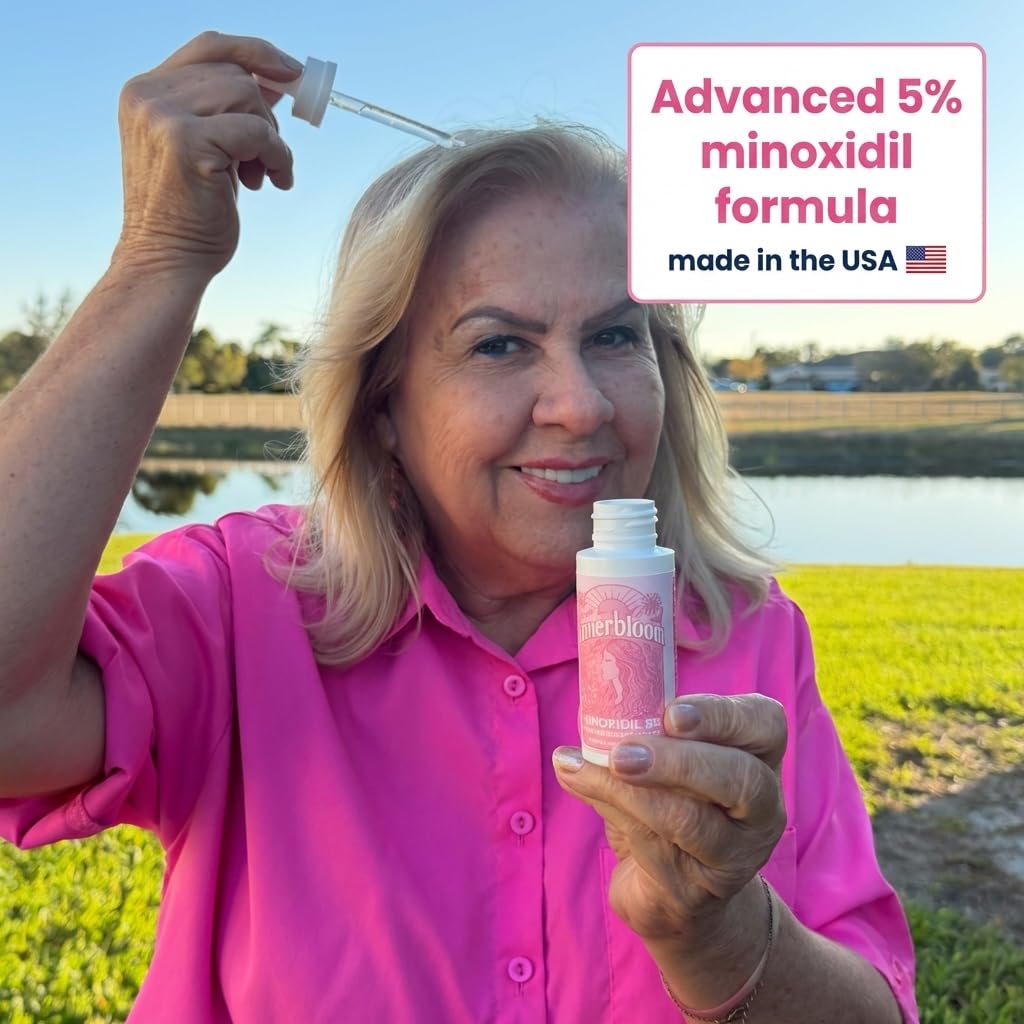 Made in the USA 5% Minoxidil for Women (With PG for Enhanced Follicle Penetration) Minoxidil Drops (1 Pack)