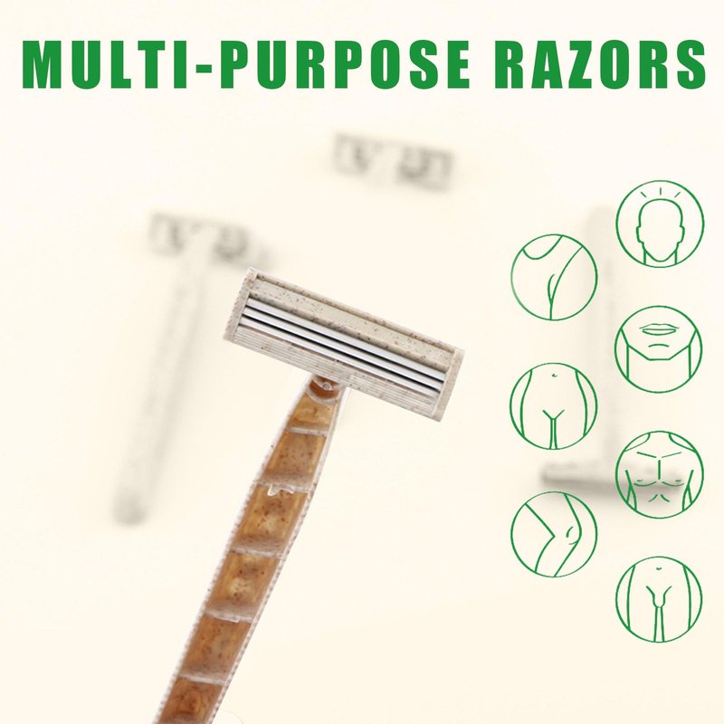 EZTAT2 ECO-Friendly Razor Men's Disposable Shaving Razors|Safety Razor for Men & Women|Ladies Safety Razor