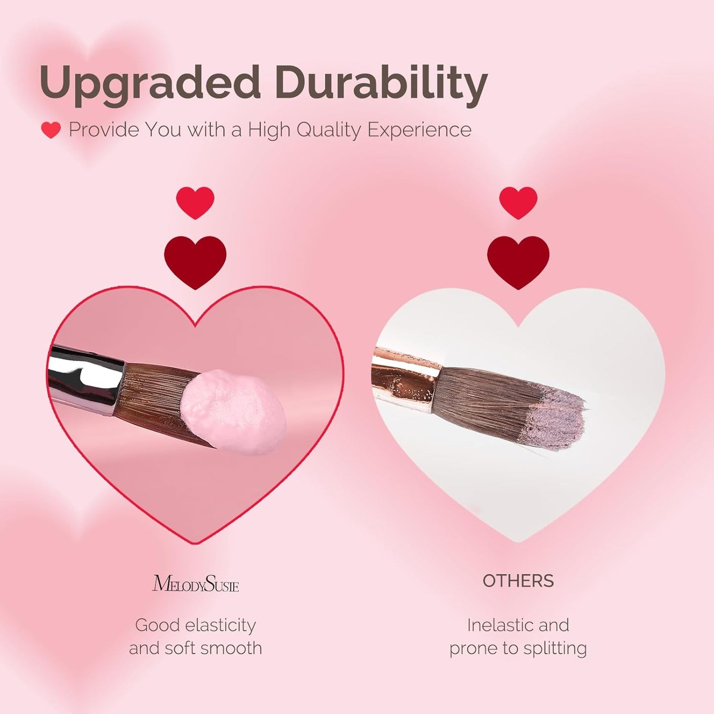Acrylic Nail Brush Set - 4Pcs Size 8/12/14/16 for Acrylic Powder Extensions & 3D Carving | DIY Home Salon