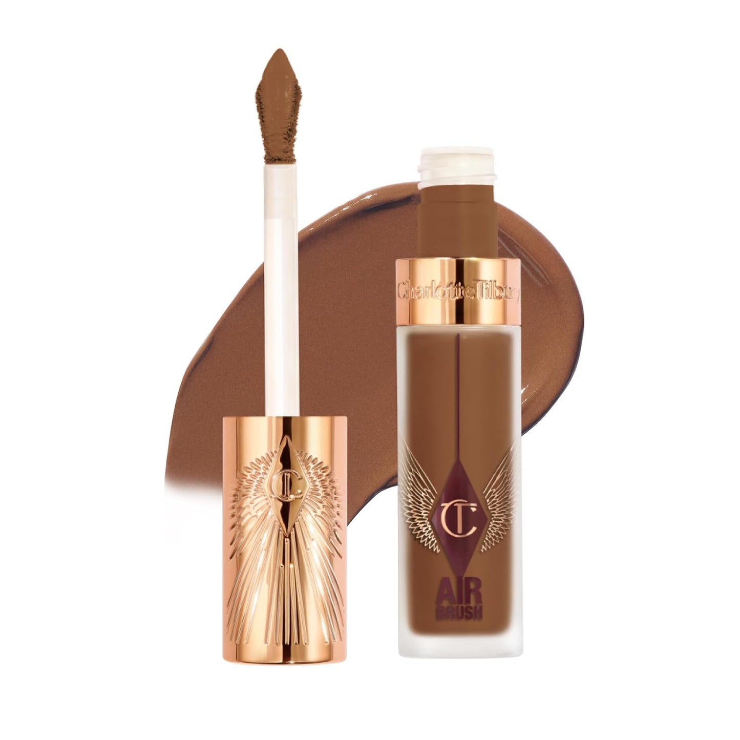 Charlotte Tilbury AIRbrush Flawless Blur Concealer - Longwear, Hydrating, Full Coverage for Dark Circles & Blemishes | Natural Matte Finish