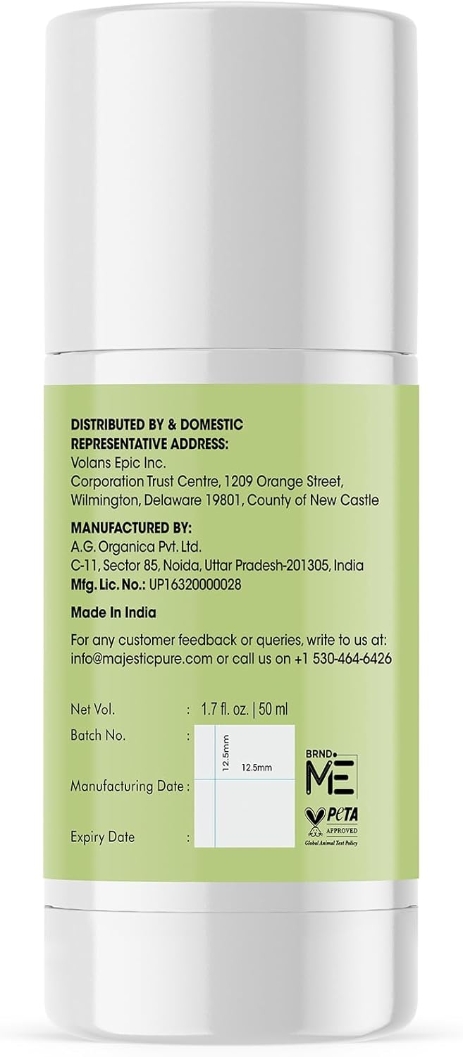 Organic Castor Oil Roll-On | Mess-Free Beauty Oil for Skin, Hair, Brows & Lashes - 1.7 Fl Oz