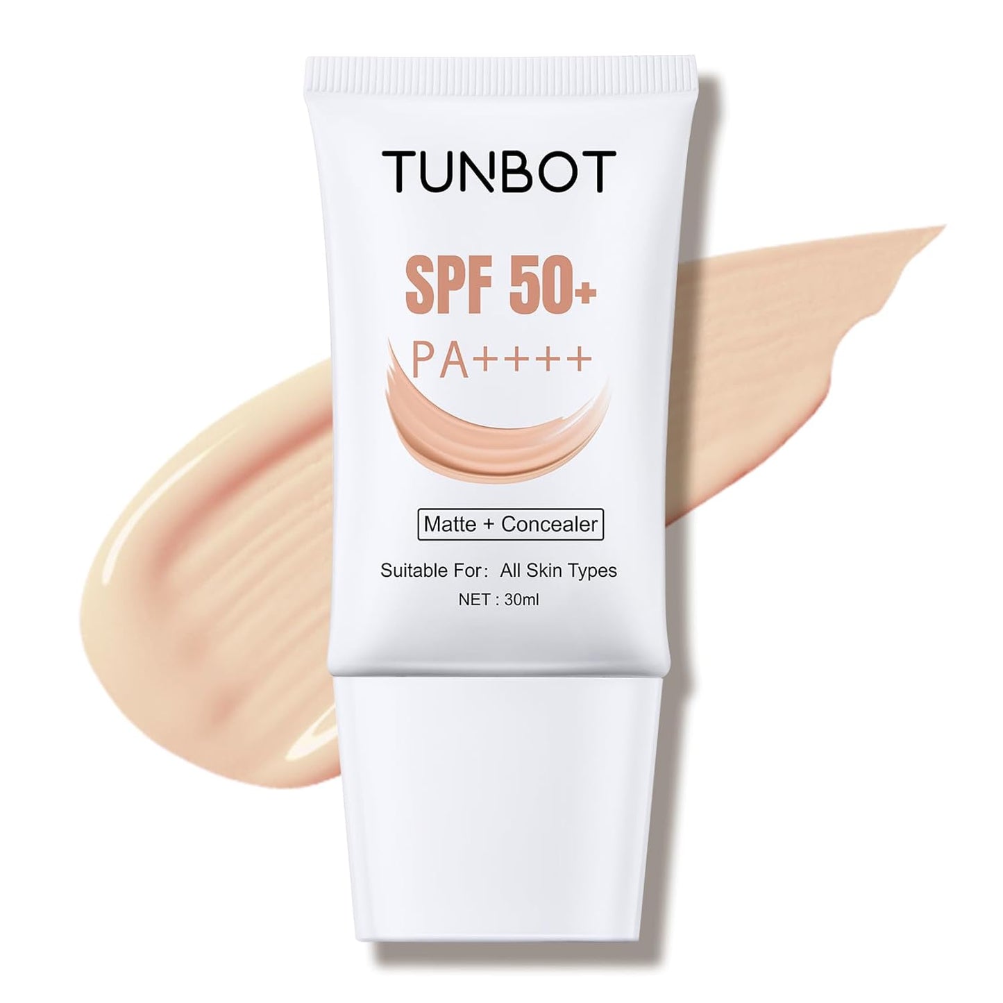 Liquid Foundation SPF 50 - Full Coverage Lightweight Waterproof Face Makeup | 30ml, Even Skin Tone