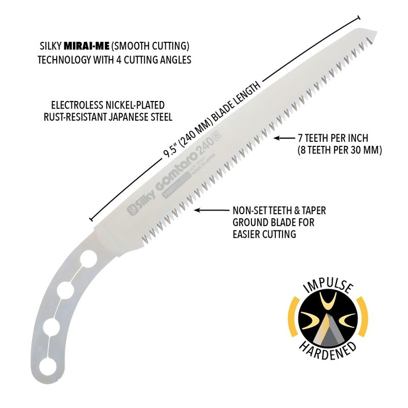 Silky Replacement Blade Only GOMTARO 240mm Large Teeth (103-24)