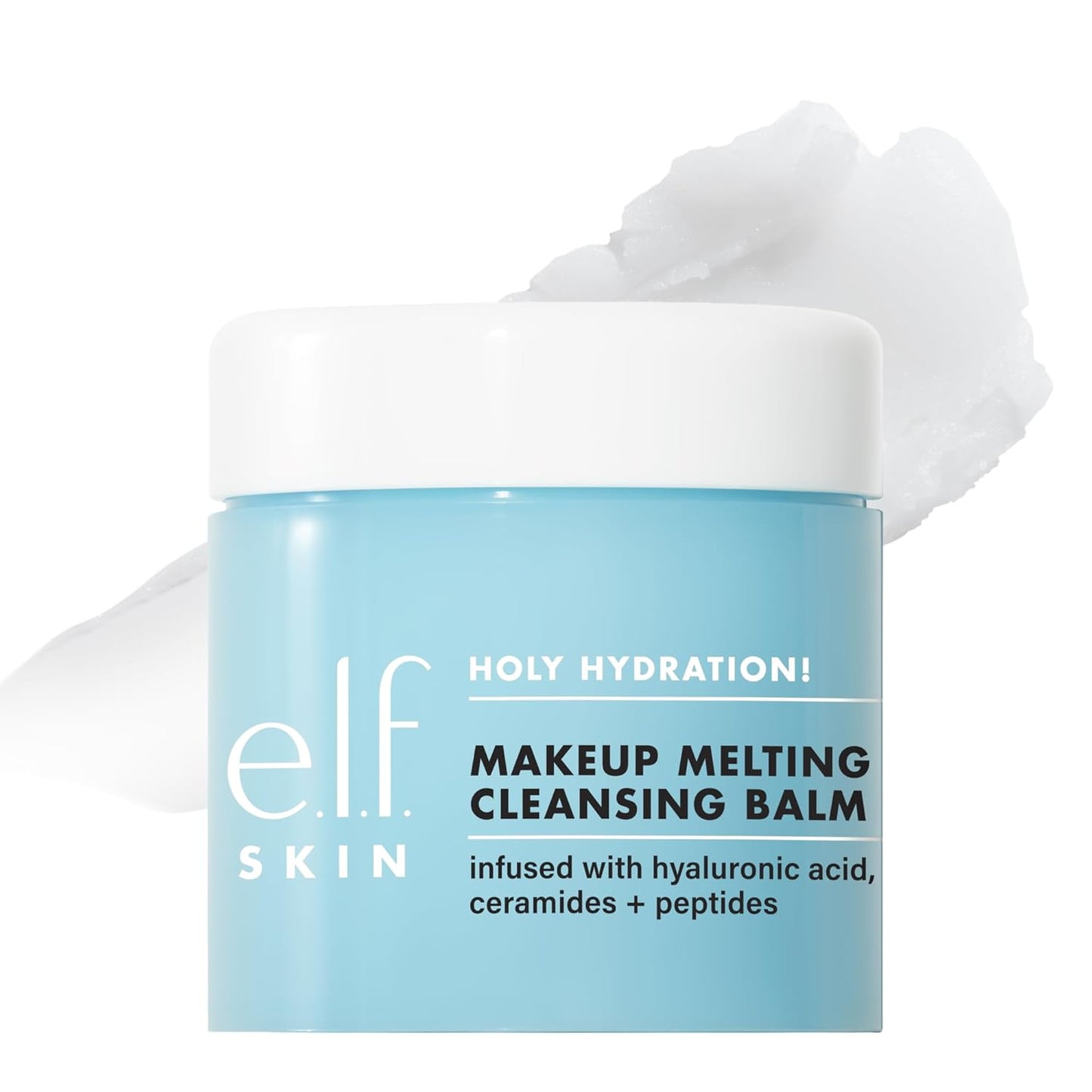 e.l.f. SKIN Holy Hydration Cleansing Balm - Makeup Remover & Face Cleanser with Hyaluronic Acid for Deep Hydration