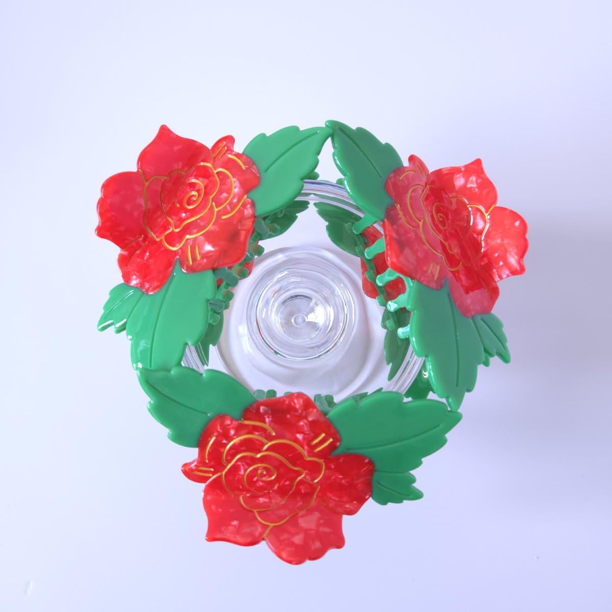 Cute Red Peony Hair Clips,Novelty Acetate Flower Claw Clip,Small Claw Clip for Women