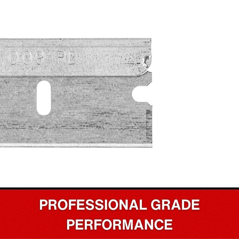 American Line Single Edge Razor Blades - 100-Pack - 0.009" Heavy Duty High Carbon Steel for Extra Durability and Long Life - 66-0403