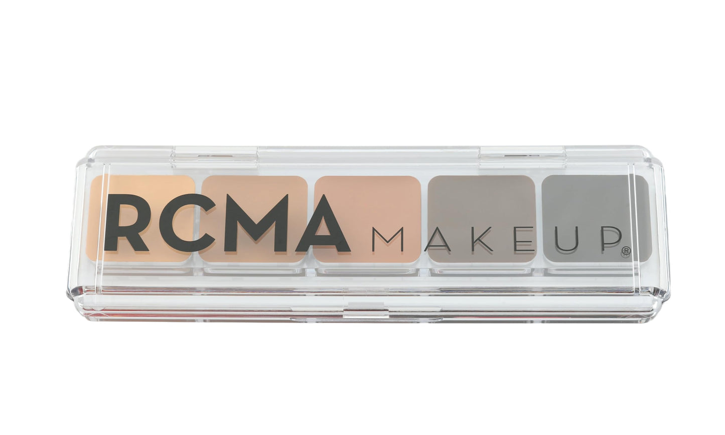 RCMA Makeup 5 Part Highlight and Contour "Series Favourite" Palette – Medium to Dark – Professional Makeup for Sculpting, Defining & Correcting – Vegan, Cruelty-Free, Blendable Formula.
