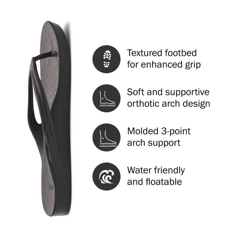 Sanuk Palmer Arch Support Flip Flops for Women – Water Friendly, Floatable & Lightweight | Non-Slip Grip | Pool & Beach Sandals for Women