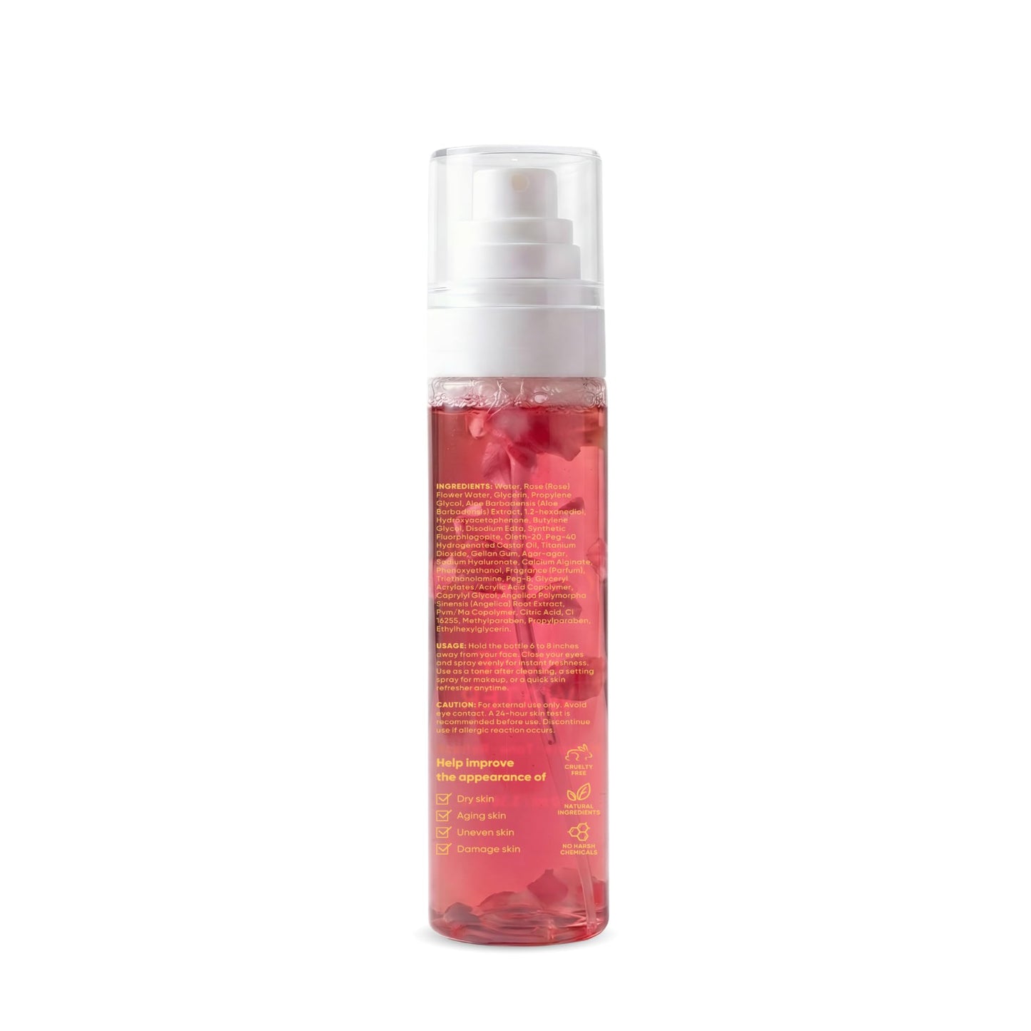 Beyond Meadows Rose Water Spray for Face & Hair - Made with Rose Hydrosol & Glycerin, Hydrating & Refreshing Facial Mist to Set Makeup, Support Double Cleansing & Help Balance Skin’s pH (3.38 fl oz)