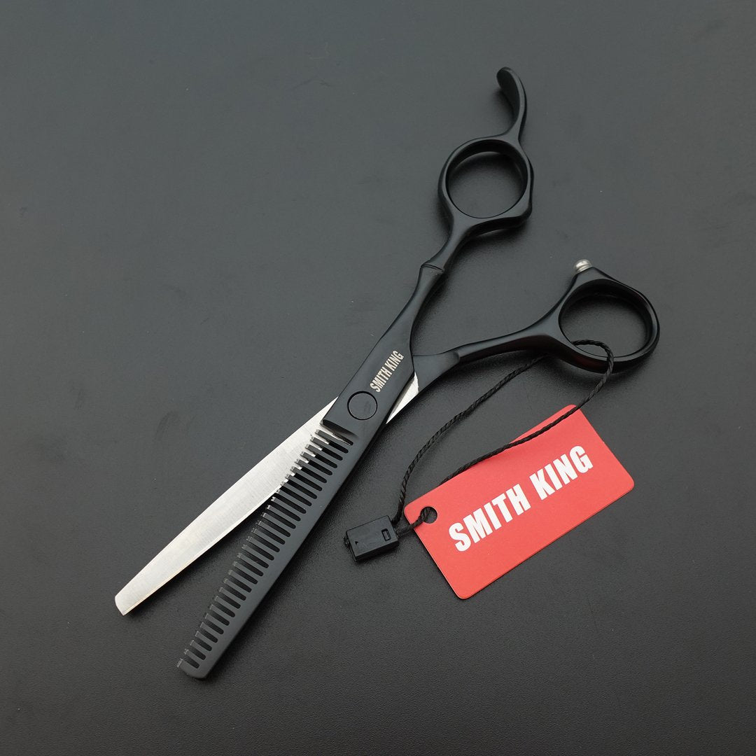 Professional Hair Cutting & Thinning Scissors Set - 6.0 Inches | Black Razor Edge