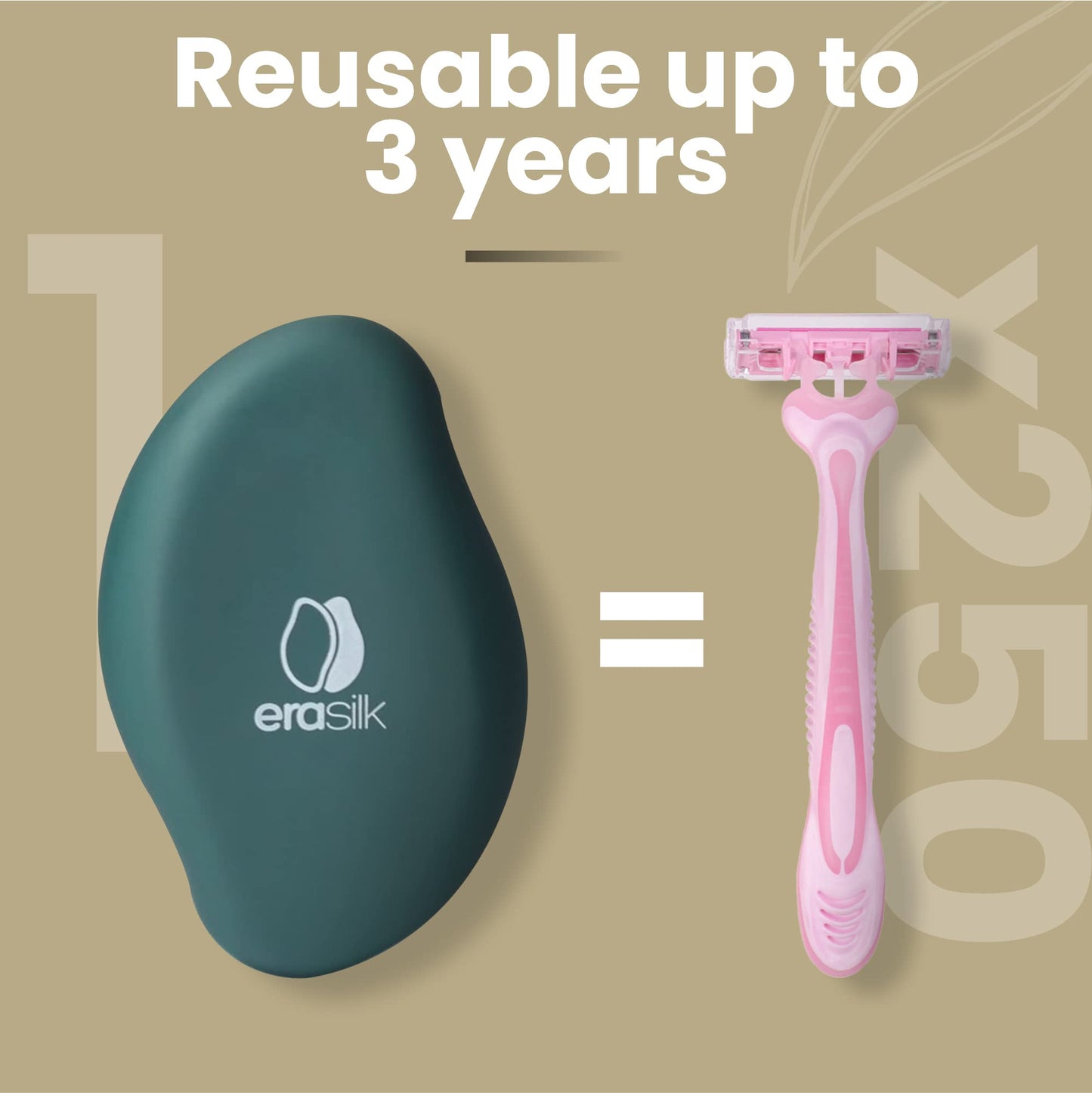 Erasilk Hair Removal Device, Pain Free Hair Remover for Women and Men