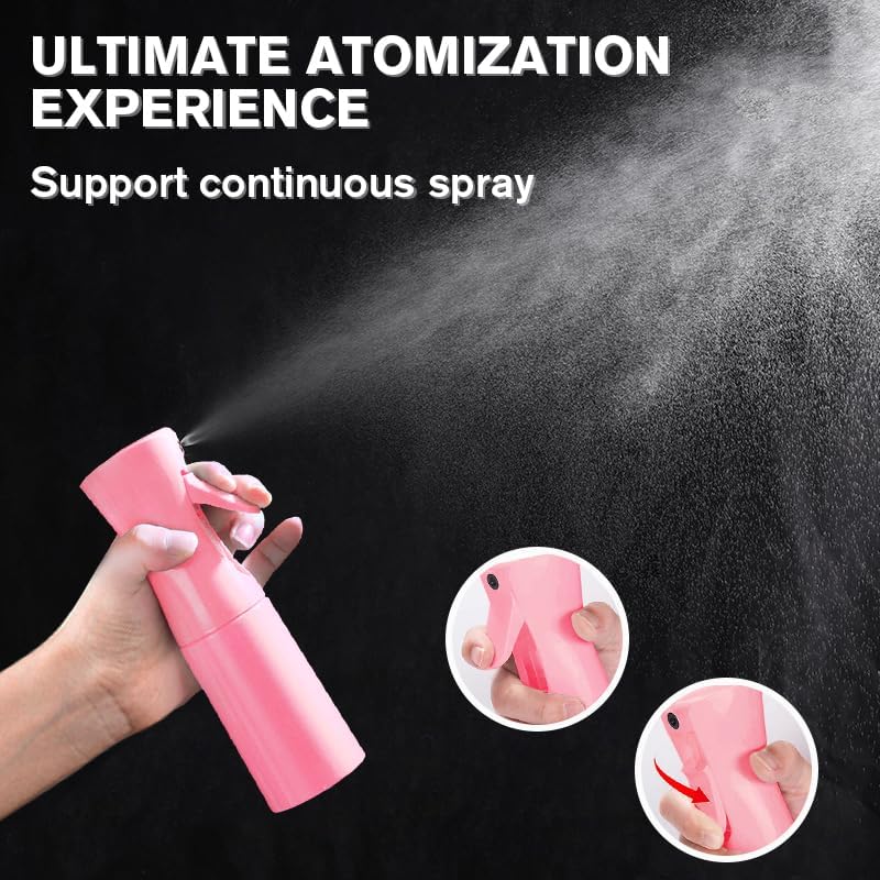 Ultra-Fine Continuous Spray Bottle - Perfect for Plants, Hair, Skincare & Cleaning | Refillable, Fine Mist Design