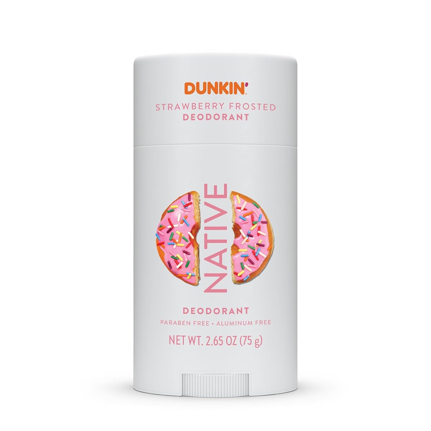 Native Deodorant - Dunkin Donuts Limited Edition | Aluminum-Free, Probiotics & Coconut Oil | Strawberry Frosted 2.65oz