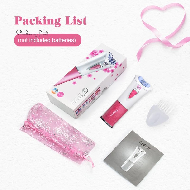 Facial Epilator for Women, Epilator for Women Smooth Glide, Hair Removal Device for Face Legs, Arms & Underarms, Painless Hair Remover