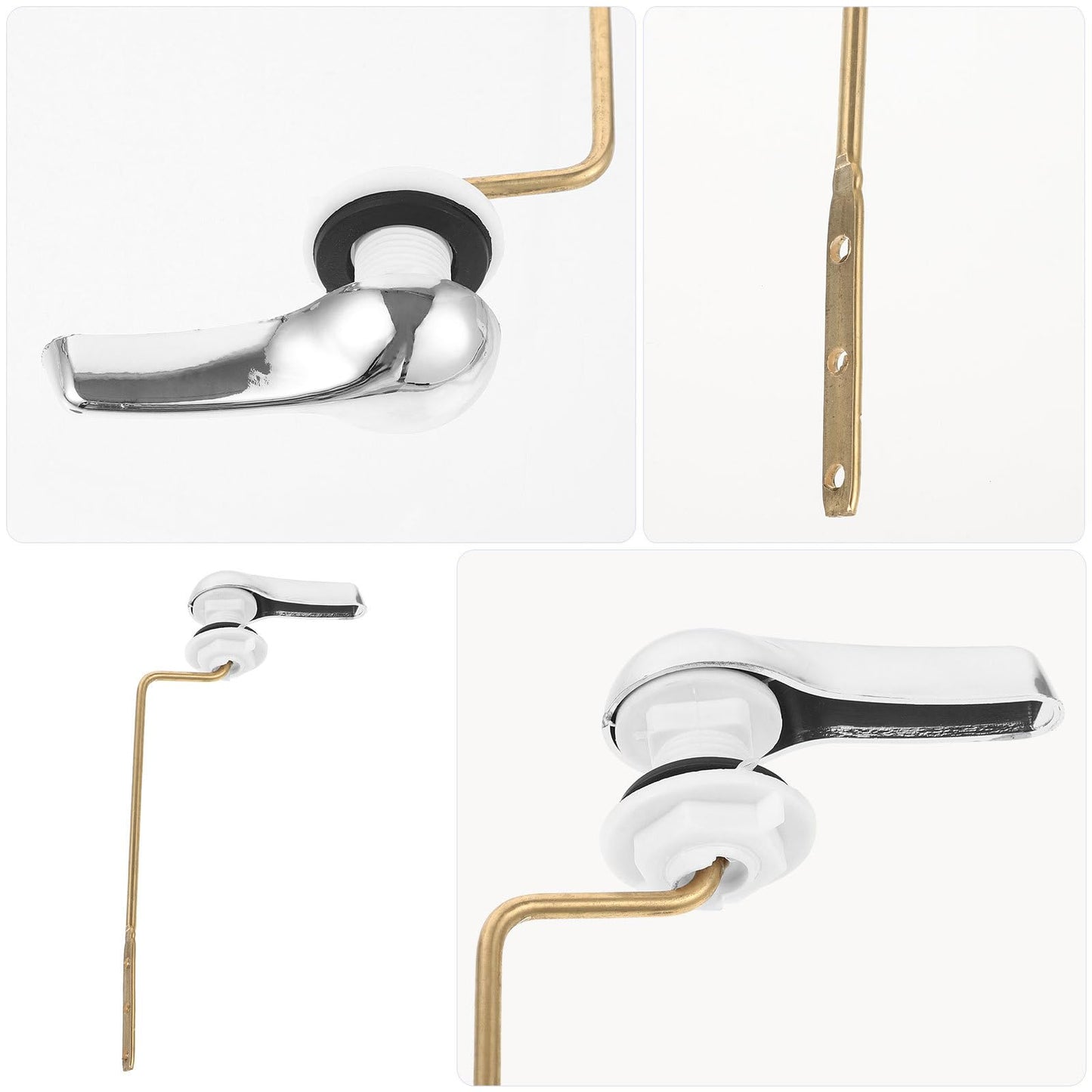 POPETPOP Toilet Handle Replacement Lever for Side Flush Toilet Tank Universal Flush Handle Easy Install Accessory for Home and Hotel Bathrooms 8.26X3.93X1.37 Inches