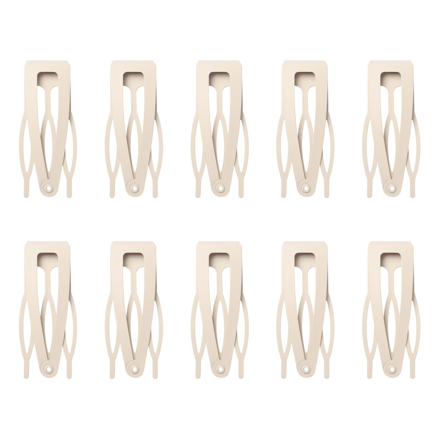10 Pcs Double Grip Hair Clips, Sightor Metal Snap Hair Clips Hair Barrettes for Women Hair Making Salon Supplies Hair Accessories
