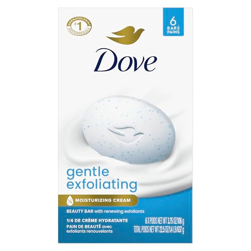 Dove Gentle Exfoliating Beauty Bar - 6 Bars, 3.75 oz Each