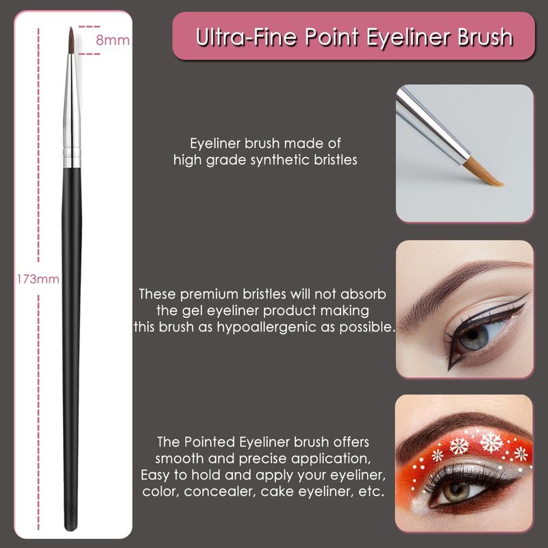Eyebrow Brush & Eyelash Separator Set - 5Pcs Eye Makeup Tools for Perfect Brows & Lashes