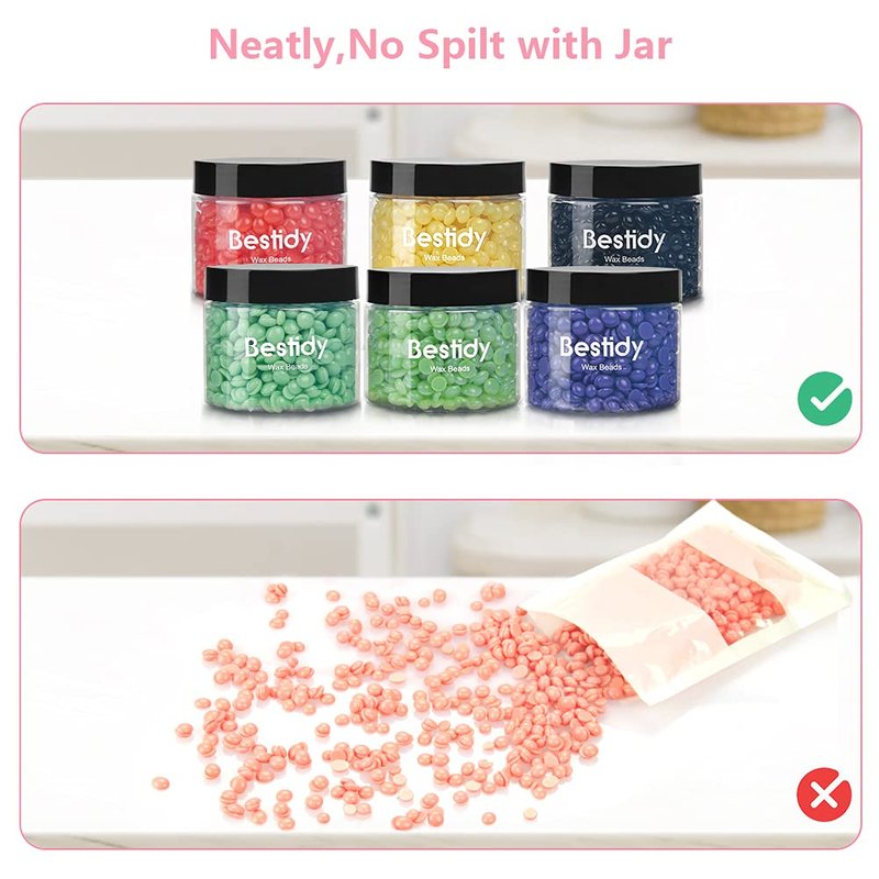 Bestidy Wax Beads, Waxing beans for Hair Removal, Women Men, Home Waxing for All Body and Brazilian Bikini Areas (Purple-800g)