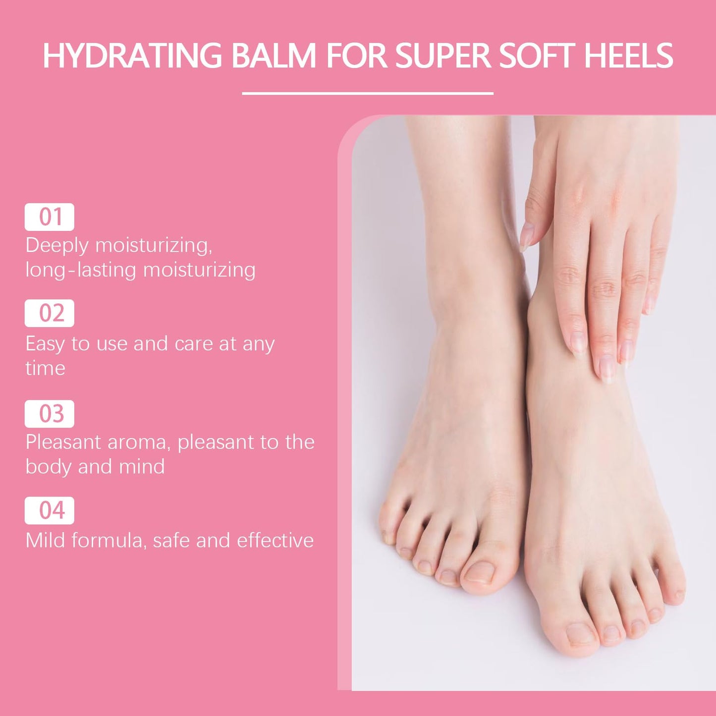 Japan Sakura Foot Heel Stick, Sakureva Japan Sakura Foot Heel Stick, Deep-Repair Anti-Aging Heel Balm, Sakura Foot Care Creams for Dry and Cracked Feet, for Hands, Heels, Elbows, Knees, etc (1pc)