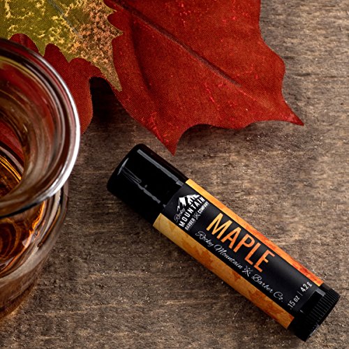 Rocky Mountain Barber Lip Balm Set for Men - 4 Flavors, All-Season Moisturizer