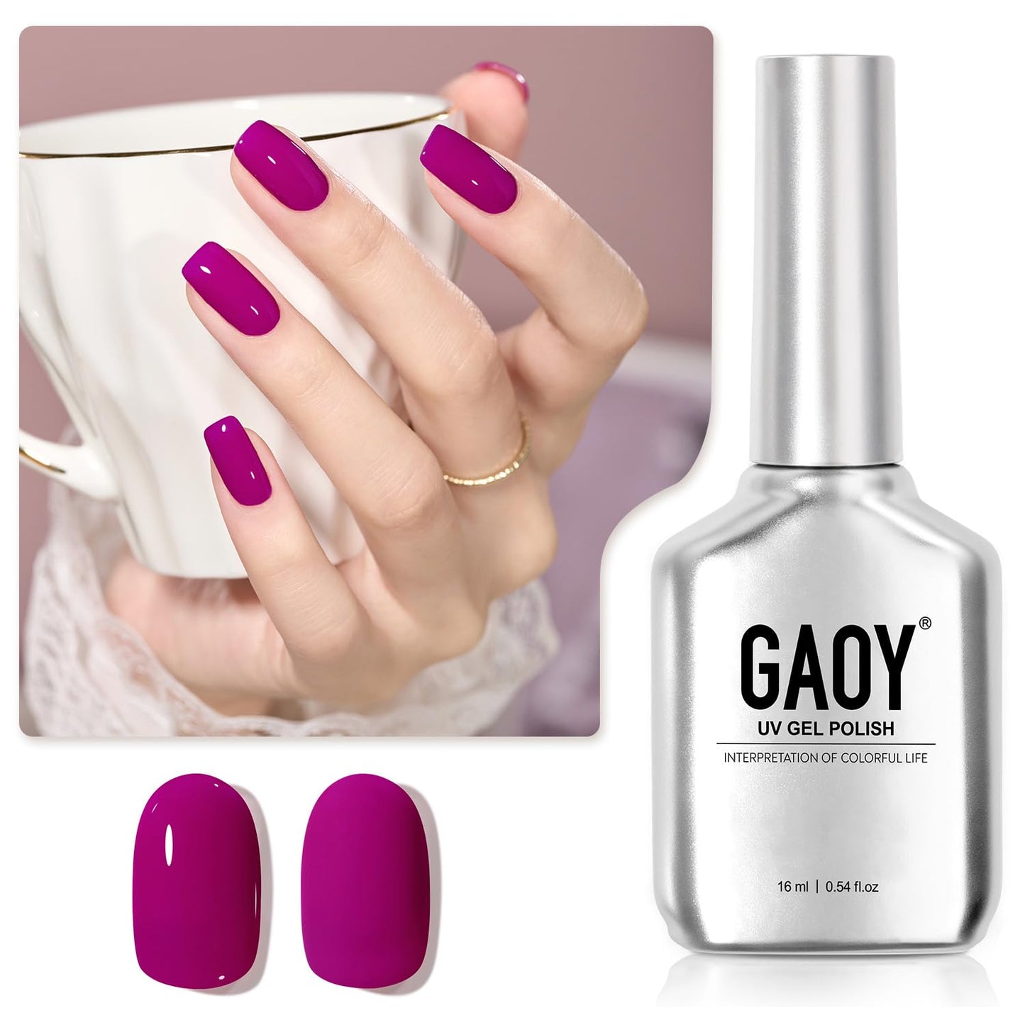 Pastel Gel Nail Polish - 16ml Pink Soak Off UV Light Cure Gel for Spring Summer | Macaron Baby Pink