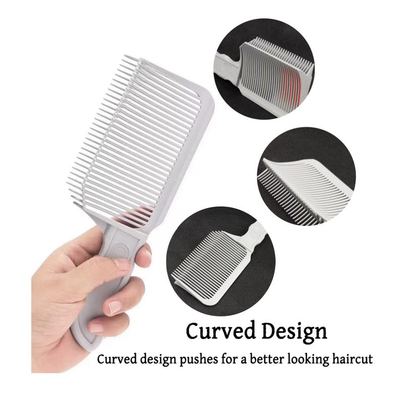 Stcyutdaa 2PCS Men's Fade Comb Set -Fade Comb & Texture Combs Professional Barber Comb for Men Perfect Barber Tool for Fading and Precision Haircuts at Home or Salon
