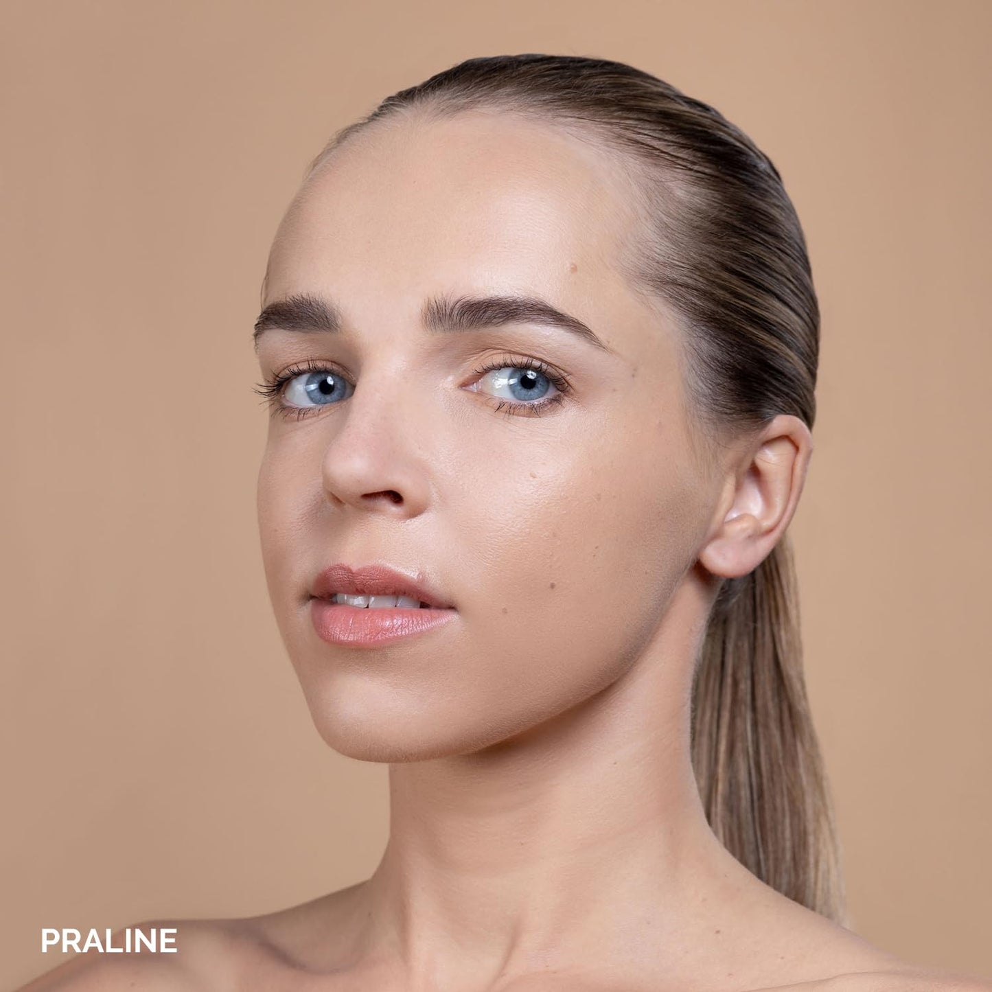 OFIR Skin Satin Medium Coverage Foundation | Buildable, Non-Creasing Finish | Vegan, Cruelty-Free, Paraben-Free Makeup | Blue Light Protection | 1 FL OZ (Praline - Medium Cool)