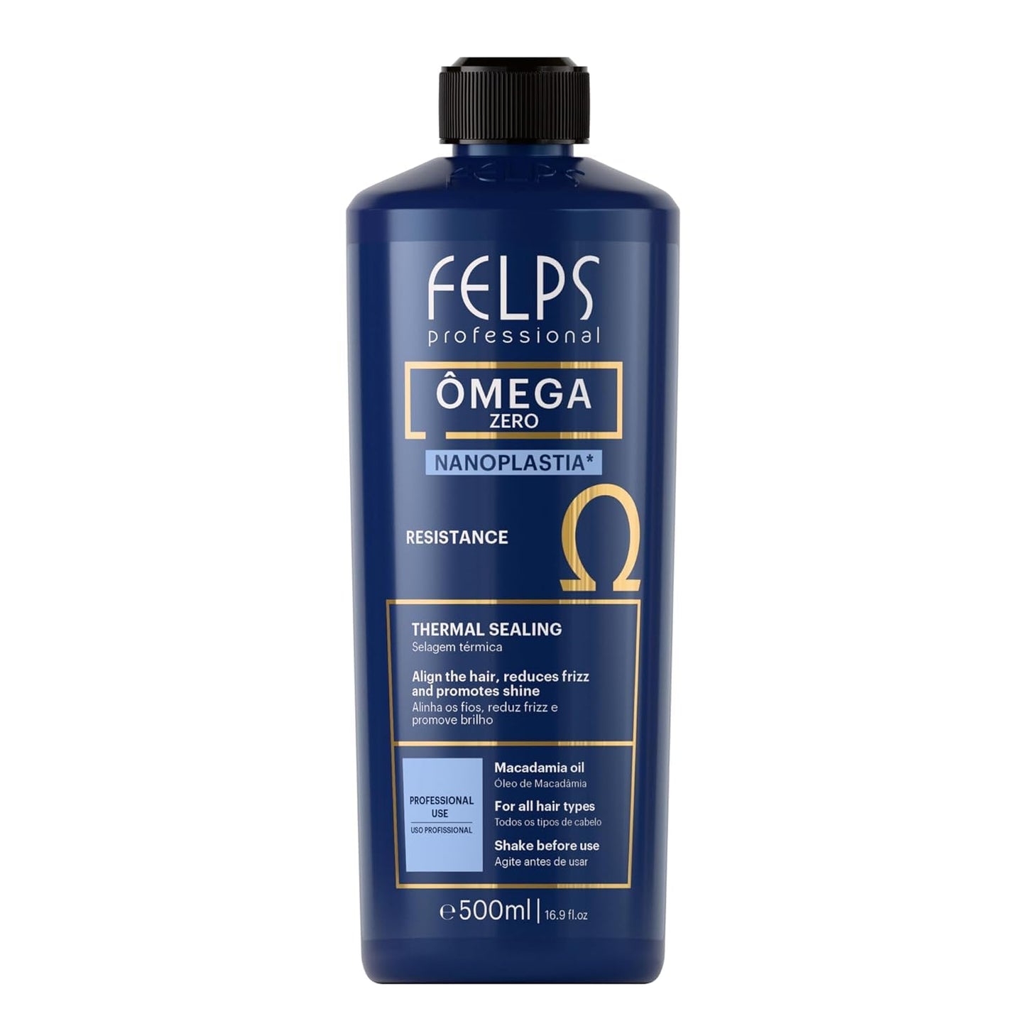 Felps Professional Omega Zero Nanoplastia Treatment - 500ml | Thermal Sealing Hair Care
