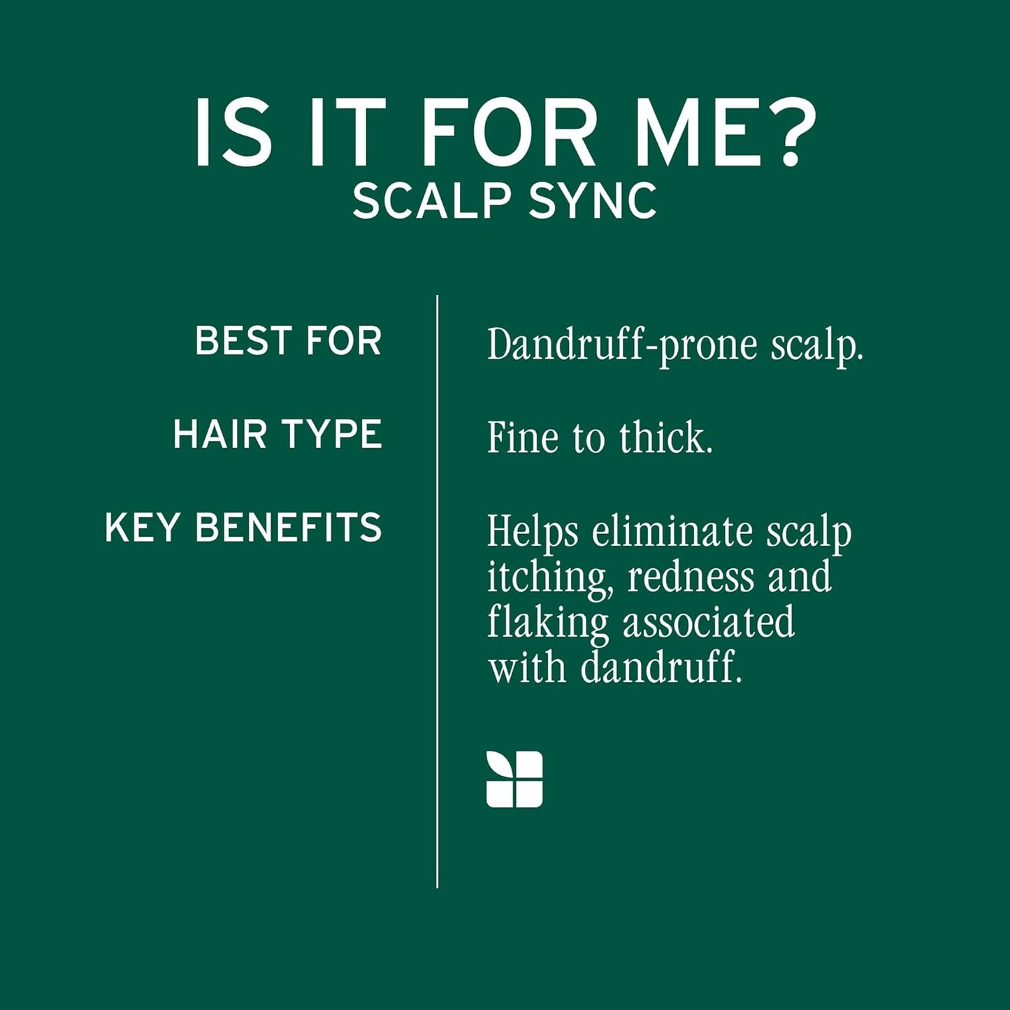 Biolage Scalp Sync Anti-Dandruff Shampoo - Moisturizing Relief for Itchy Scalp | Vegan & Cruelty-Free