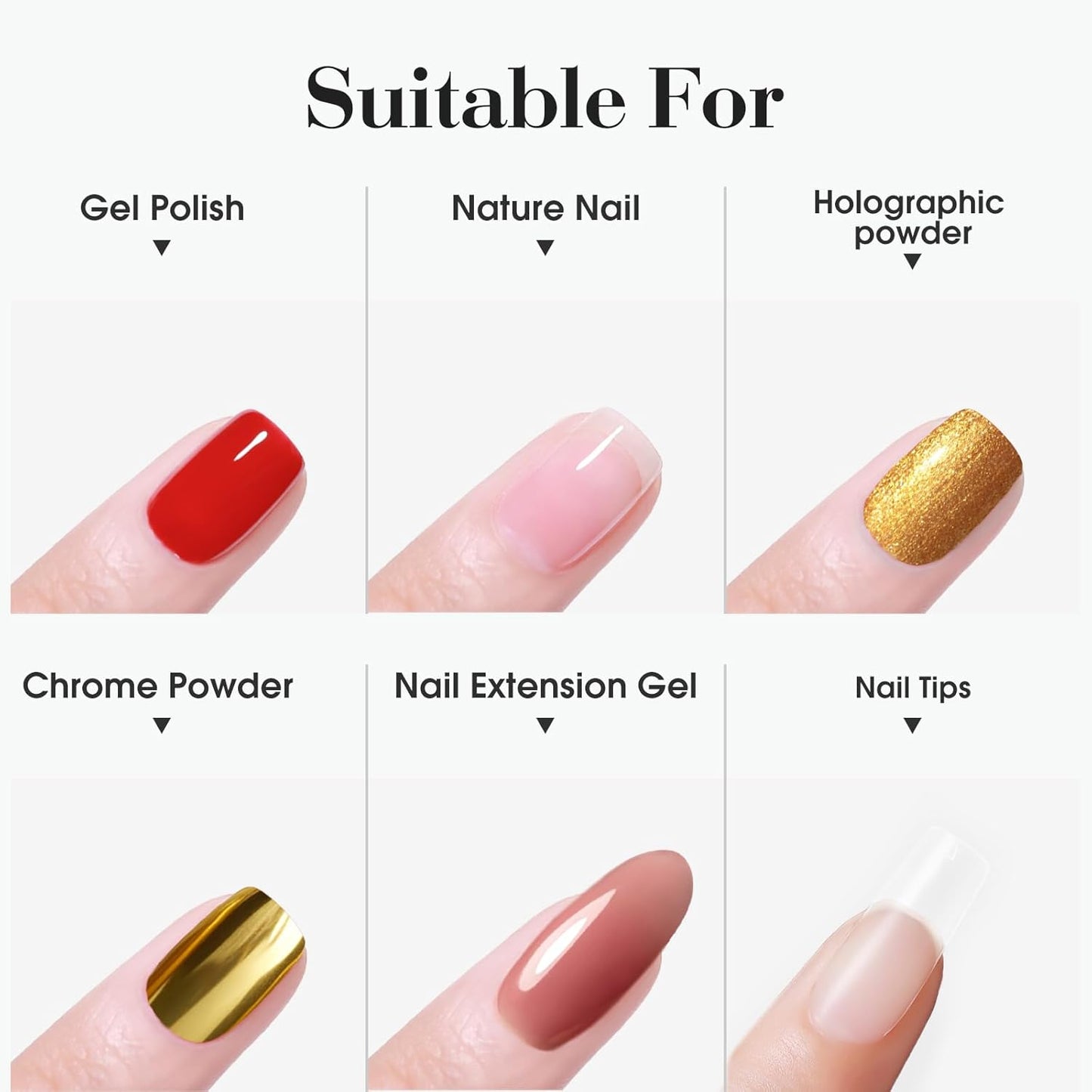 VENALISA No Wipe Gel Top Coat Set - High Gloss, Long Lasting Clear Nail Polish | 2 Pcs for Home & Professional Manicure