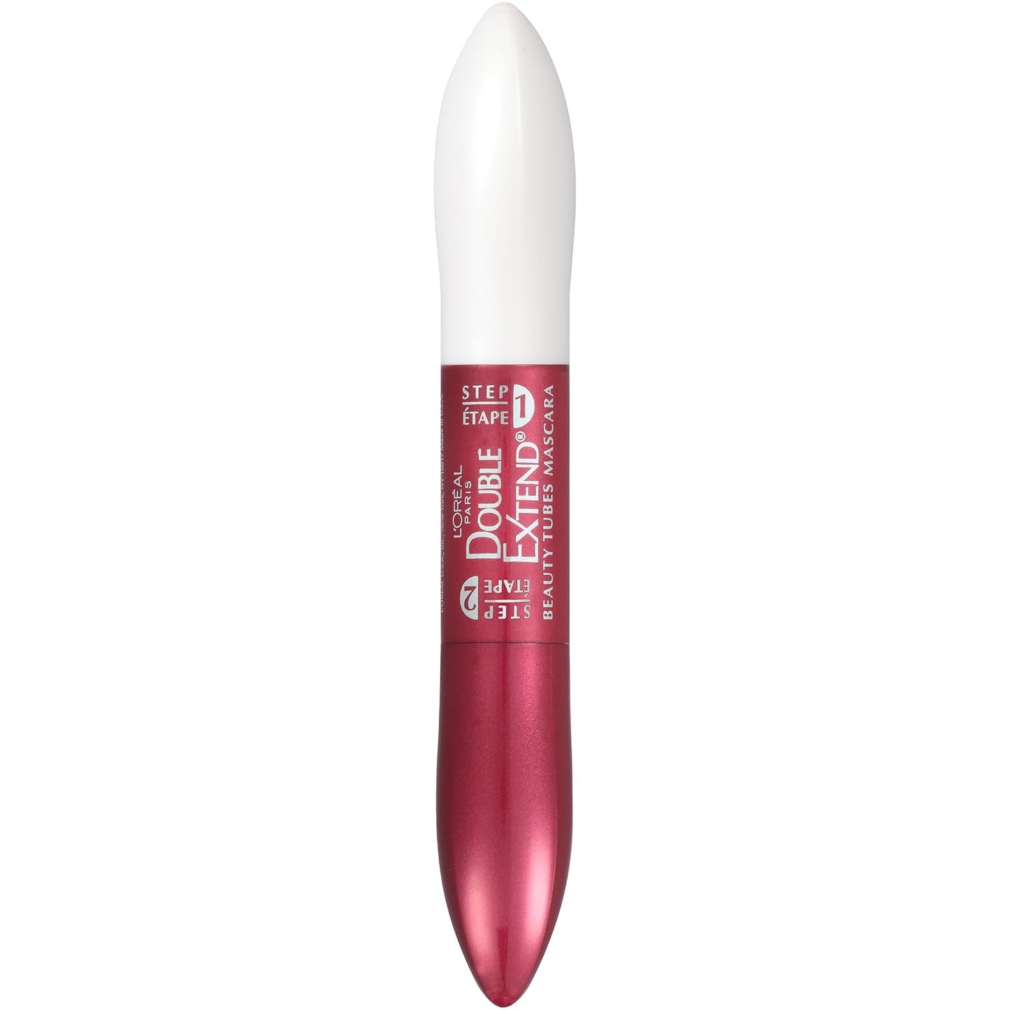L'Oreal Paris Double Extend Tubing Mascara - Lengthening, Smudgeproof, Black | 2-Step Formula