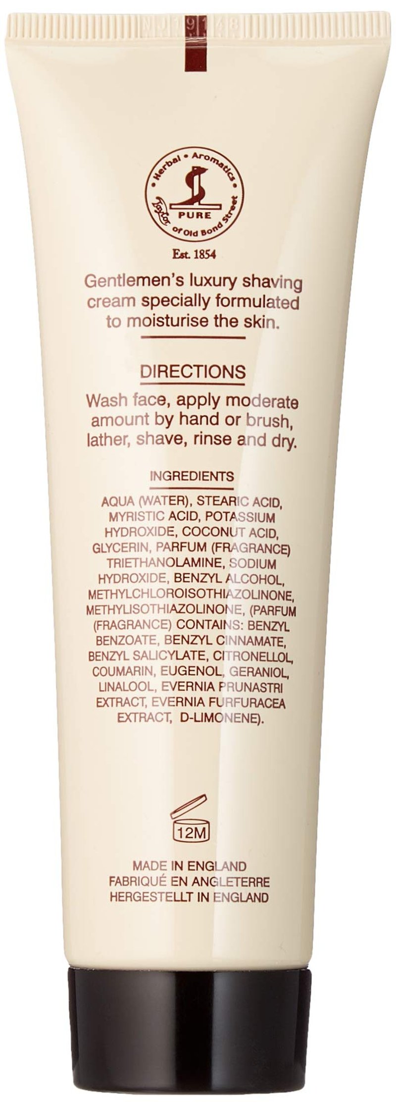 Taylor Of Old Bond Street Shaving Cream Sandalwood, 2.5-Ounce
