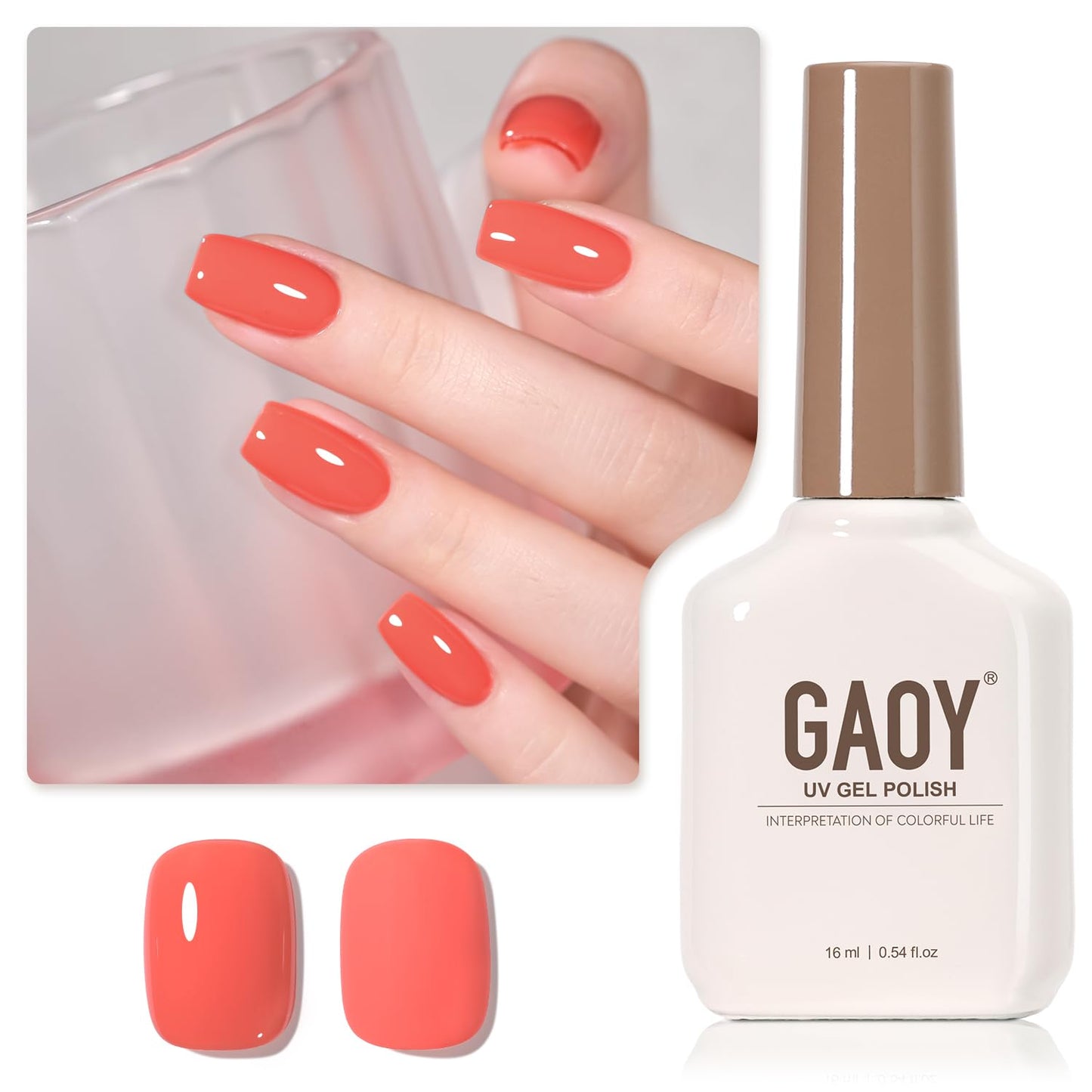 Sheer Light Pink Gel Nail Polish - 16ml UV Cure Jelly Milky White Peach for DIY Manicure & Pedicure