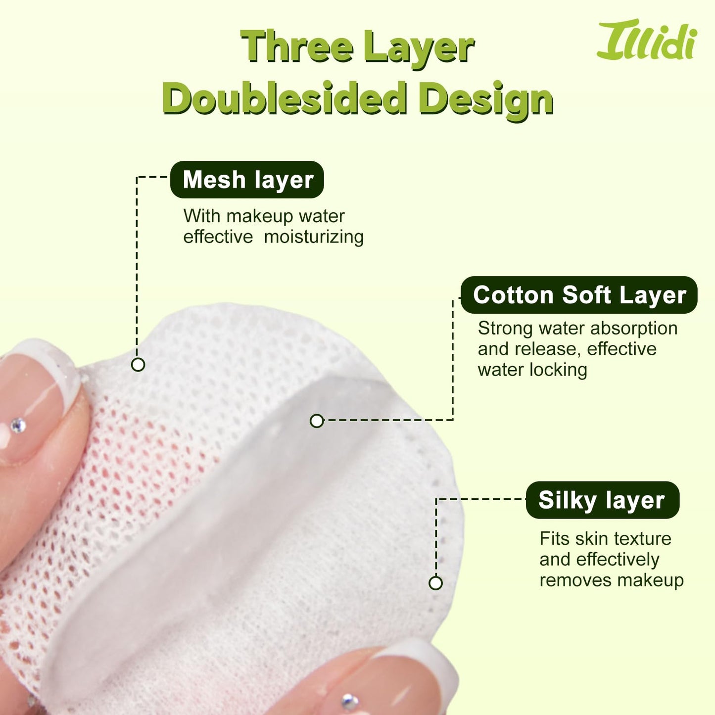 Boxed 100% Cotton Rounds for Face (150), Dual-Texture, Soft, Lint-Free Makeup Remover Pads, Hypoallergenic, Highly Absorbent