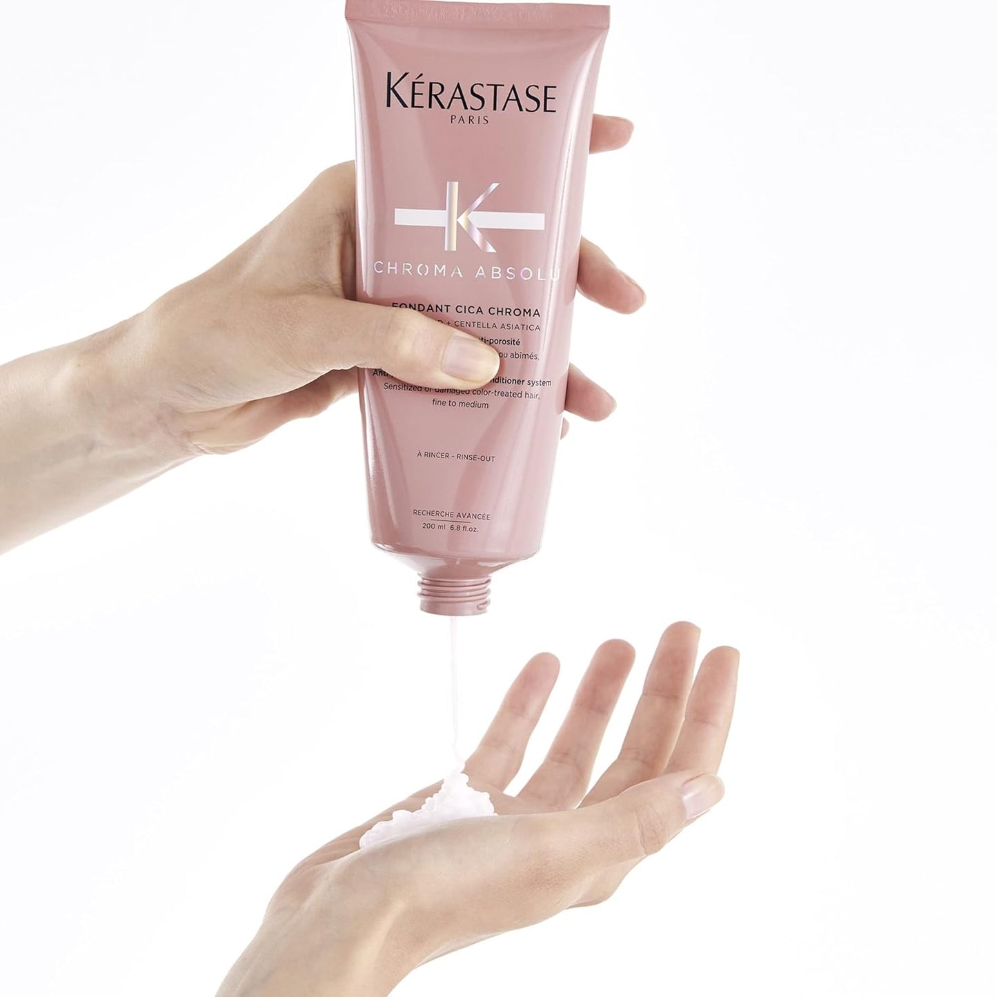 Kerastase Chroma Absolu Cica Conditioner - Strengthens Sensitive & Damaged Hair | Anti-Porosity, Color Vibrancy, 8.5 oz
