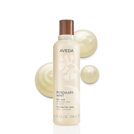 Aveda Rosemary Mint Hand & Body Wash | Liquid Hand Soap and Body Wash | with Invigorating Aroma of Certified Organic Peppermint & Rosemary, 8.5 Fl Oz