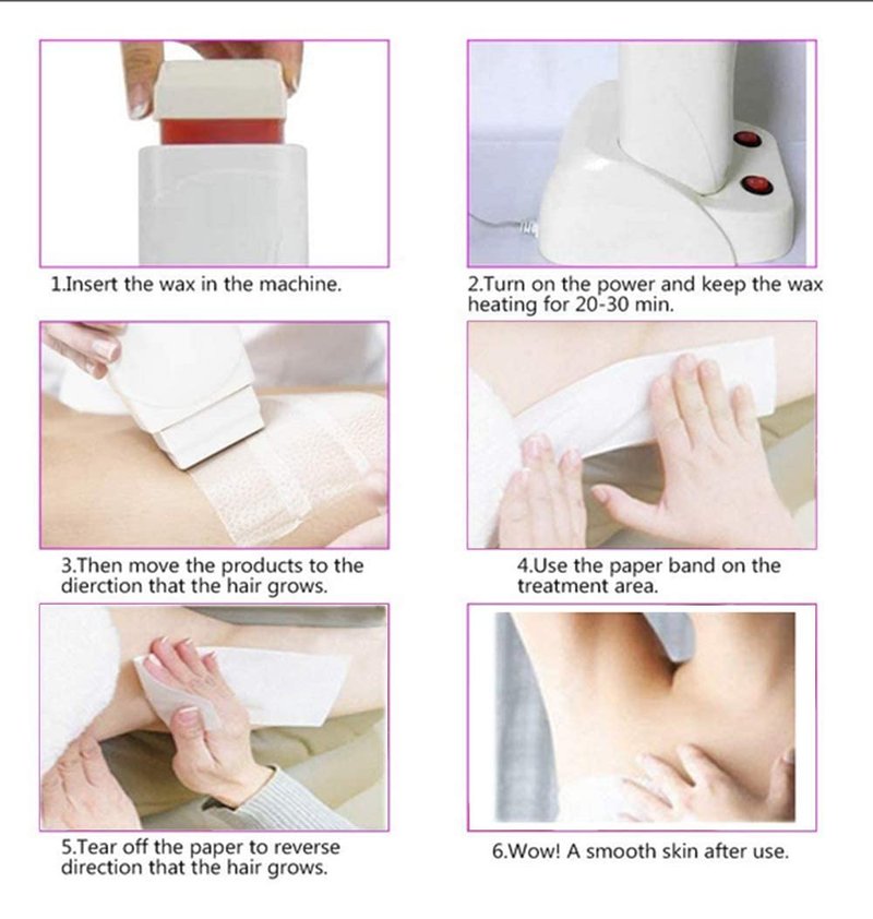 Nynelly Wax Warmer Kit for Hair Removal, Double Depilatory Wax Heater with Heater Base for Hair leg, Armpit, Bikini