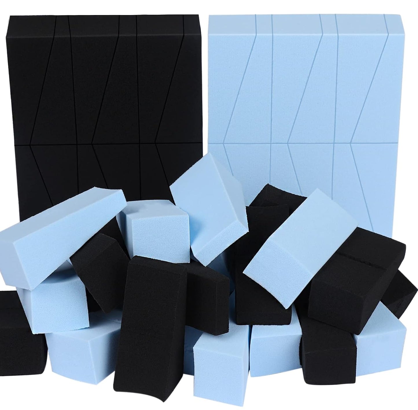 Makeup Sponges - 48 Latex-Free Wedge Applicators for Liquid Foundation | Ideal for Festival Makeup