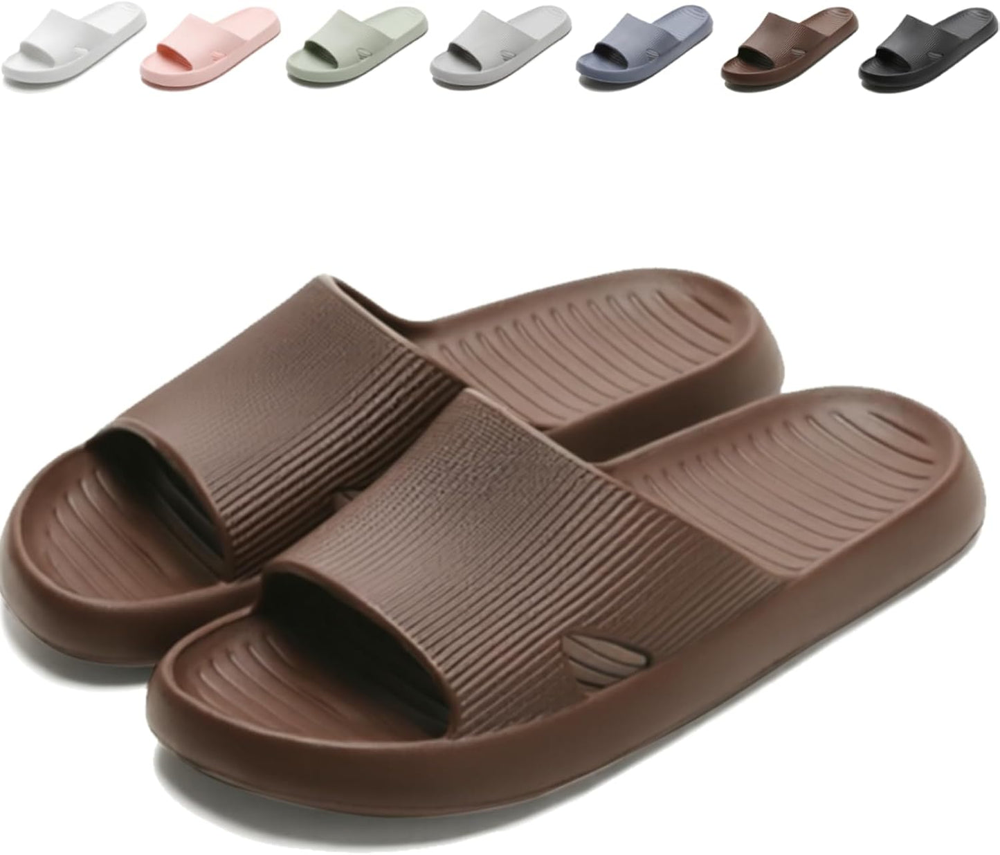 Shower Shoes for Men and Women - Soft, Lightweight, Quick-Drying Non-Slip Slippers | Indoor & Outdoor Use