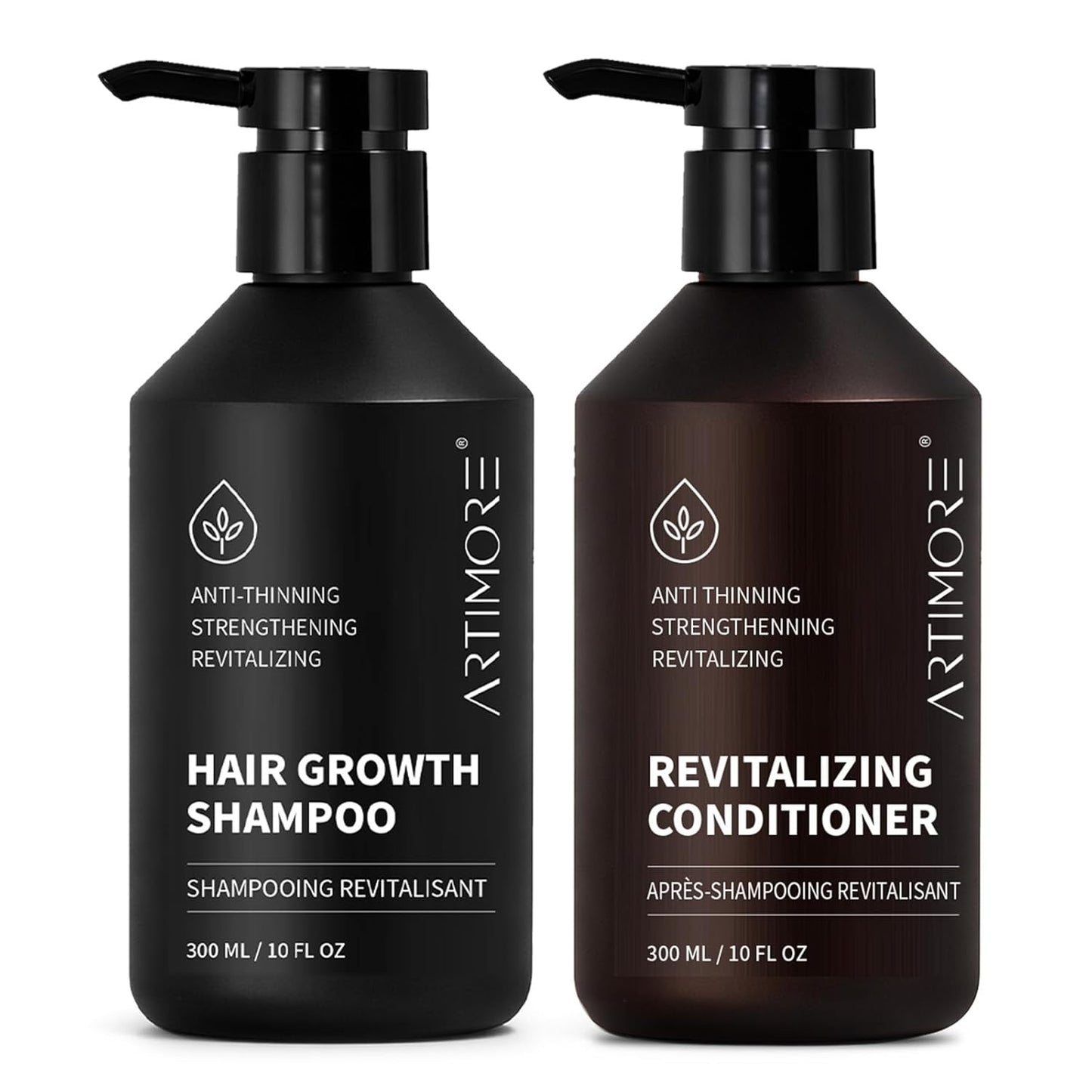 Hair Growth Shampoo & Conditioner Set - Biotin & Rosemary for Thinning Hair | Nourishes Scalp for Fuller, Healthier Hair
