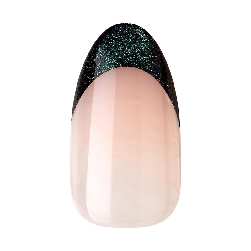 Impress No Glue Press-On Nails - 'Visions' Green Almond Shape | Medium Size, 30 Nails & Accessories Included