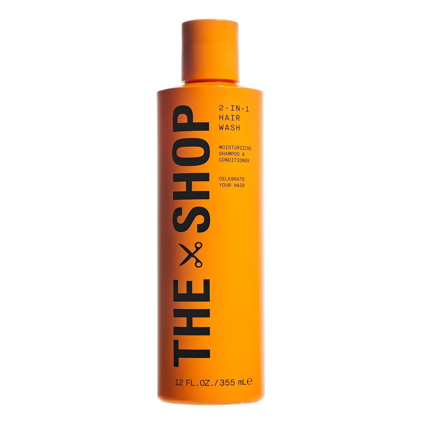 Men's 2-in-1 Moisturizing Hair Wash & Shampoo | Coconut Cleansers, Hydrates & Shines, 12 Fl Oz