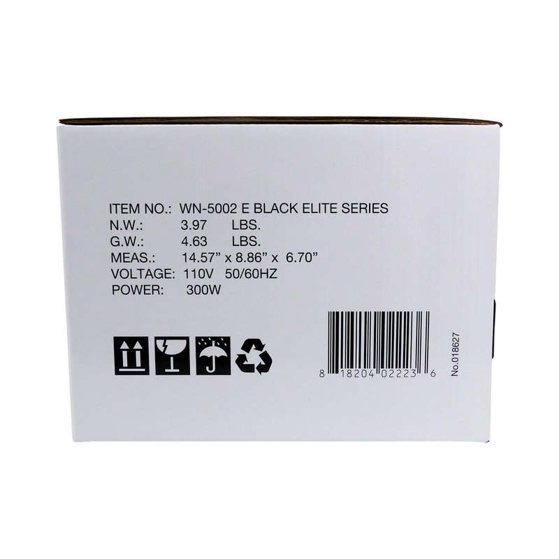 Waxness WN-5002 Elite-Series Double Professional Wax Heater Black, 2 x 1 lb Capacity, Electronic Temperature Control, 300W, Dual Pot Wax Warmer for Professional Use