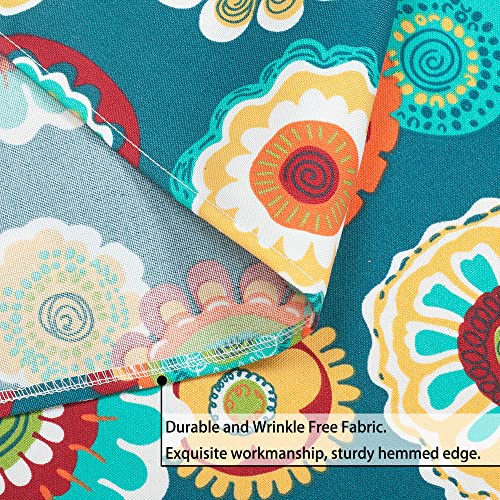Magpie Fabrics 60" Round Waterproof Tablecloth with Umbrella Hole