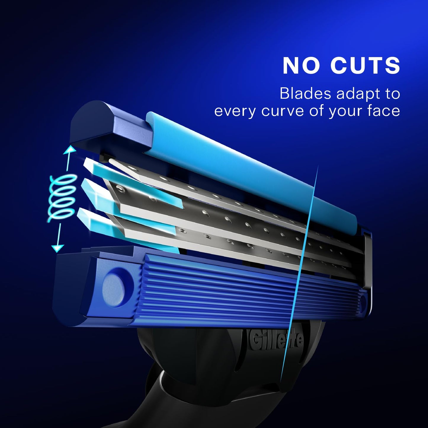 Gillette Mach 3 Turbo Razor for Men - Comfortable Shaving with Flexiball & Anti-Friction Blades | Sensitive Skin Care